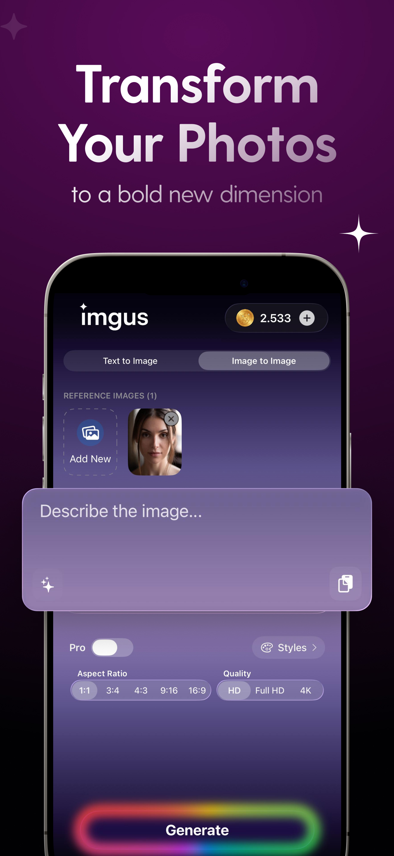 imgus — Transform Your Photos.